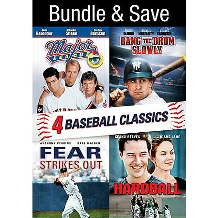 Big Baseball 4-Movies Bundle (Digital HD): Hardball, Major League, Fear Strikes Out