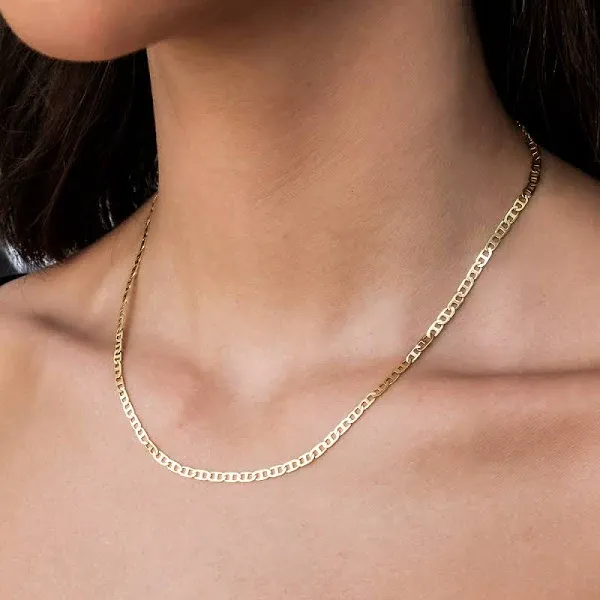 GLD Micro Flat Valentina 18K Chain Necklace