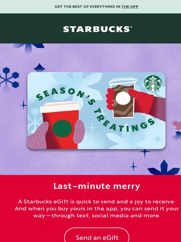 Starbucks - Fun and festive gift ideas ?