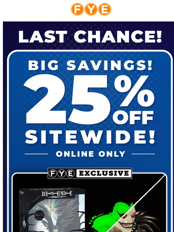 fye - Don’t Wait! Cyber Weekend Ends Soon! ⏰