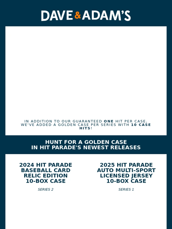 Dave & Adam's Card World - ? Alert: Hit Parade Golden Cases Are Back!