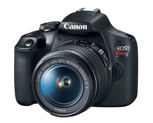 Canon EOS Rebel T7 24.1MP DSLR Camera w/ EF-S 18-55 IS II Lens – Refurbished