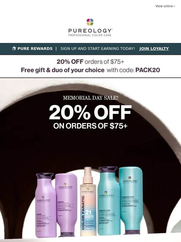 Pureology - Last Chance To Save Before Summer ☀️?