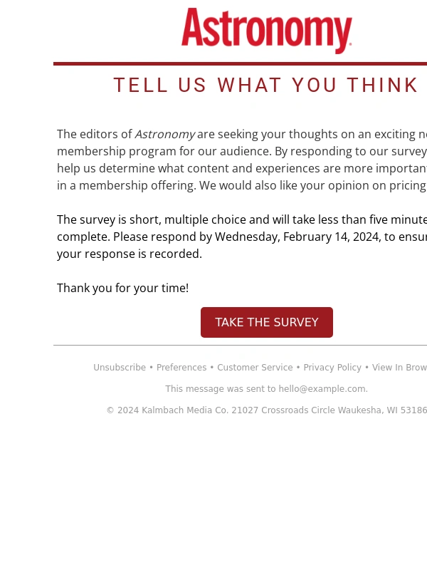 Astronomy - Help us create something new. Your opinion matters