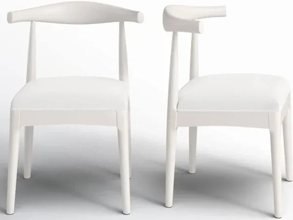 Birch Lane Asheboro Upholstered Wing Back Side Chair (Set of 2)