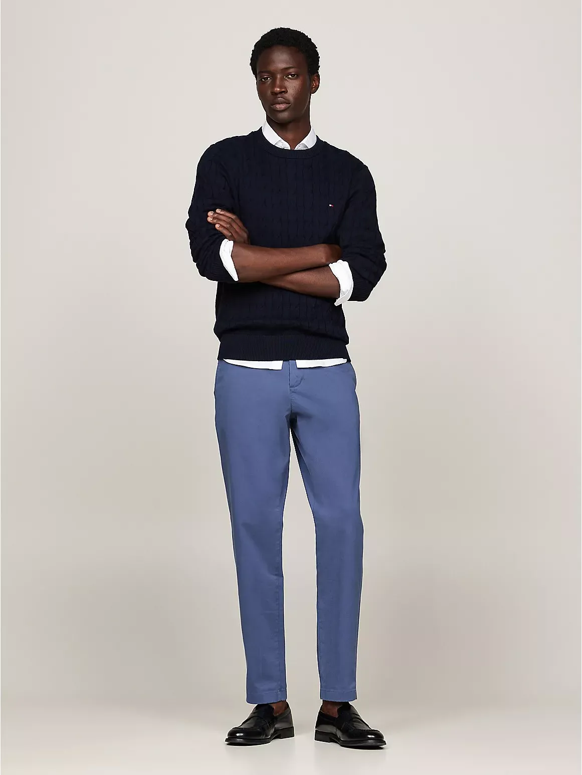 Tommy Hilfiger Men's Relaxed Tapered Chino - Navy - 33W x 34L