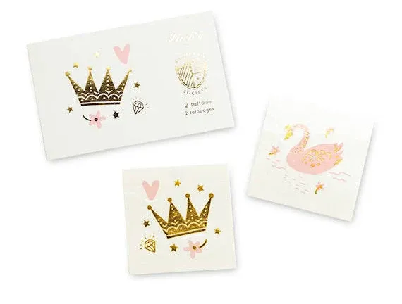 Sweet Princess Temporary Tattoos