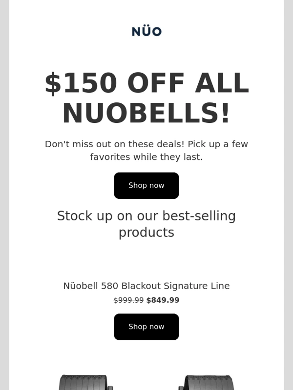 Nuobell - SAVE $150 OFF NUOBELLS