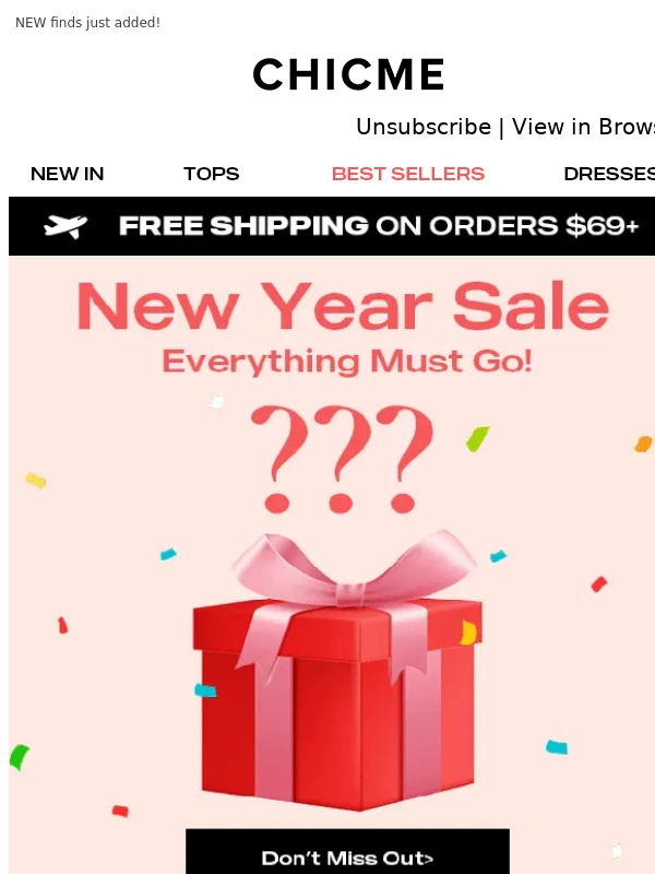 ChicMe - SALE ALERT! ? Treat yourself to 90% off sitewide ?