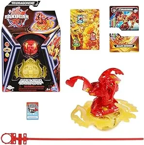 Bakugan Attack Dragonoid Spinning Action Figure and Trading Cards