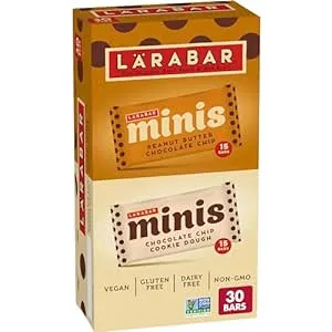 LÄRABAR Chocolate Mini Bars Variety Pack, Gluten Free Vegan Fruit & Nut Bars, 30 ct, 1