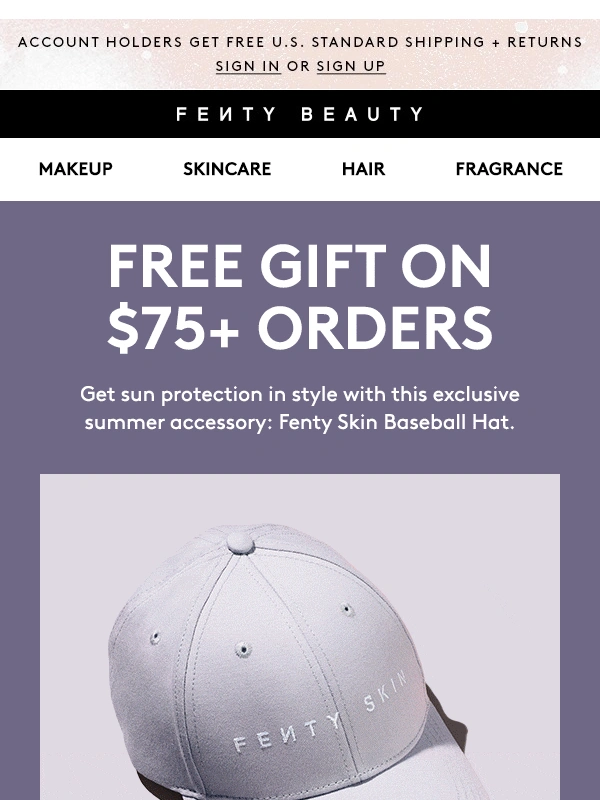 Fenty Beauty - ✨Free baseball hat on $75+ orders
