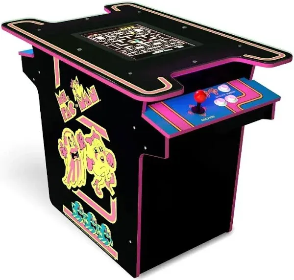 Arcade1Up Ms. Pac-Man Head-to-Head Arcade Table