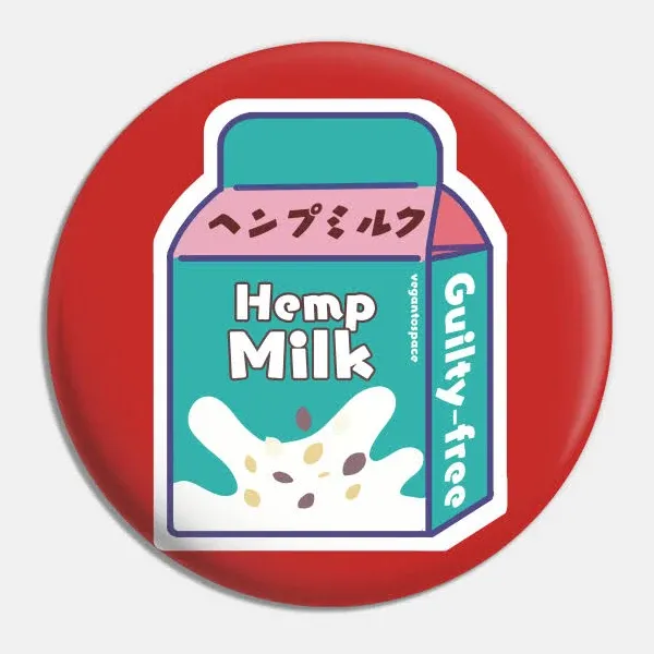 Hemp Milk Vegan Milk Pin