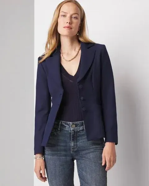 White House Black Market Women's 3-Button Signature Blazer