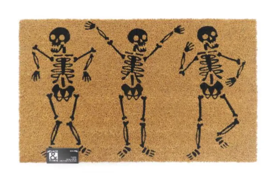 Halloween Skeletons Dancing Coir Doormat