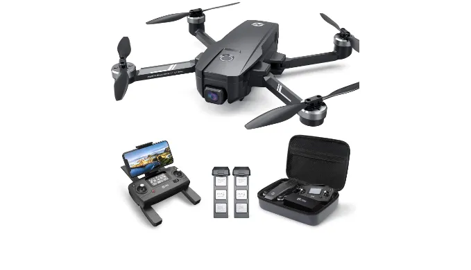 Holy Stone HS720E Drones with Camera for Adults 4K,Integrated Remote ID, 2 Batteries 46 Min Flight Time, 5GHz FPV Transmission, 130° FOV EIS Camera,Drone with 4K/30FPS Video,Brushless Motor, Auto Return, Follow Me, GPS Drone for Beginner