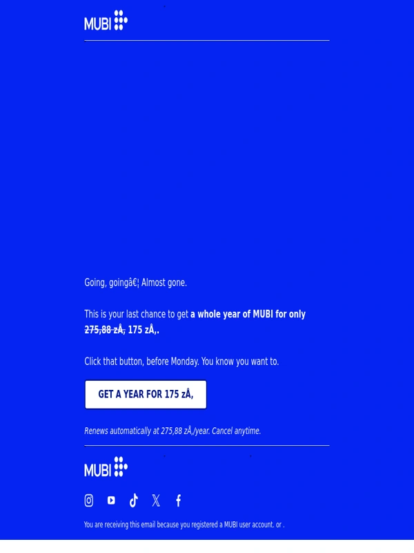 MUBI - This deal self-destructs in less than 48hrs