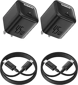 2-Pack 45W Baseus USB-C Charger Block w/ 3.3' USB-C Cable $17.99 & More + Free Shipping