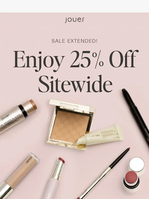 Jouer Cosmetics - SURPRISE! 25% Off Extended Till Midnight