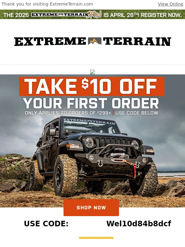 ExtremeTerrain - ? Wrangler Special Discount Inside!