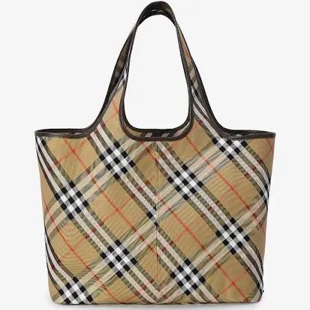 Burberry Women's Check Medium Tote Bag