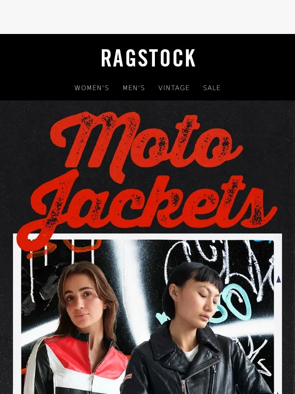Ragstock - Moto jackets are 20% OFF online only ?