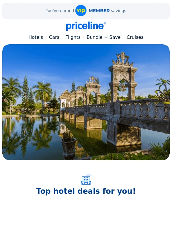 Priceline - Psst. These are your personalized travel deals