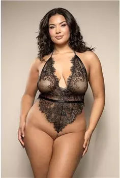 Fantasy Lingerie Opulence Shimmer Lace Pearl Teddy