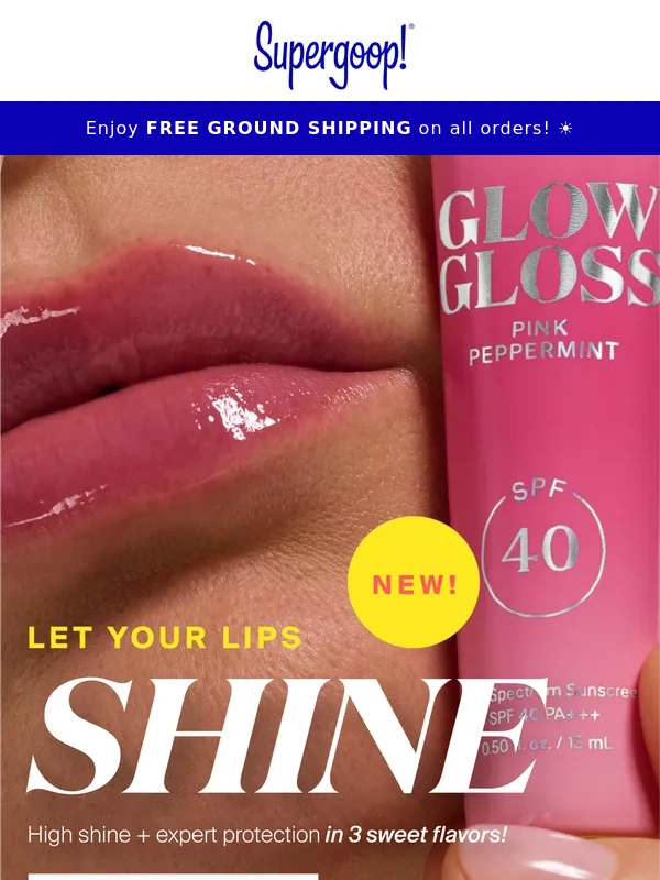 Supergoop - It’s here! NEW Glow Gloss SPF 40 ✨