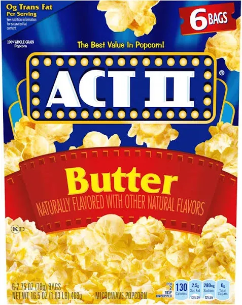 Act II Butter Microwave Popcorn