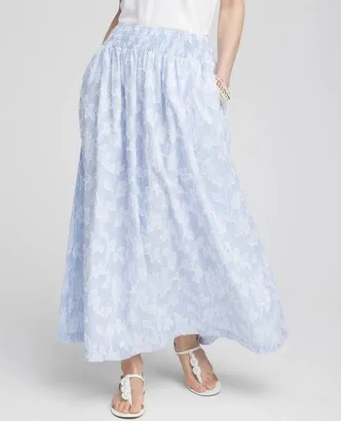 Chico's Women's Floral Jacquard Maxi Skirt