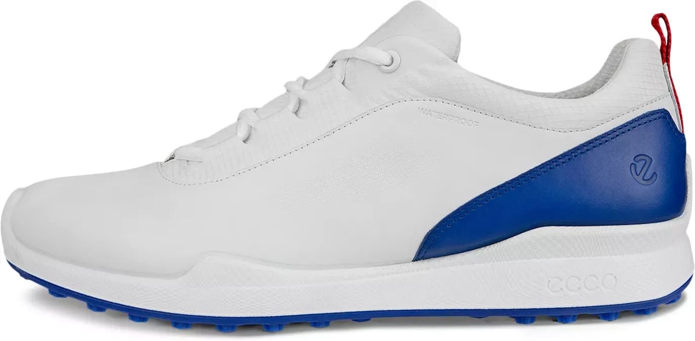 ECCO Golf Biom Hybrid - Men's Leather Waterproof Golf Shoe - White