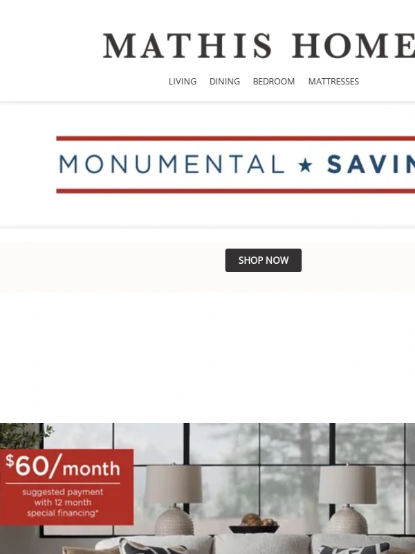 Mathis Brothers - Transform Your Living Space ?️ Monumental Savings Inside!
