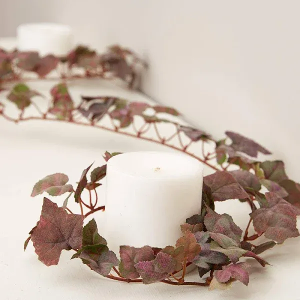 Factory Direct Craft Artificial Autumn Tuscan Grape Leaf Garlands