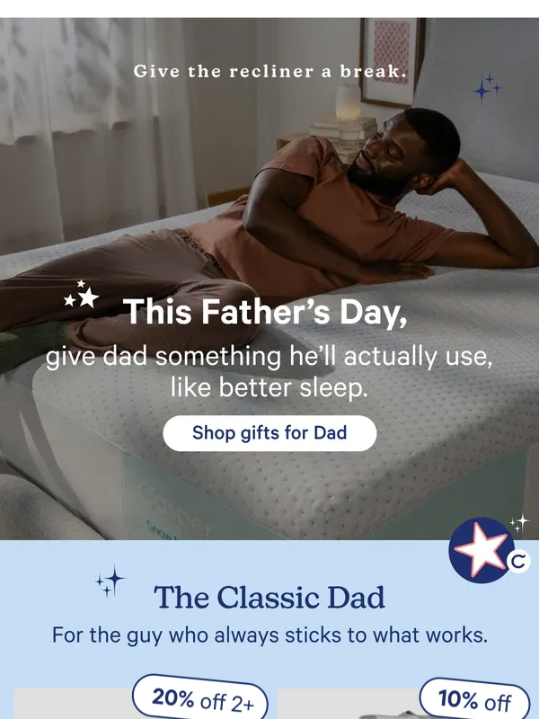 Casper - Up to 35% off for Father’s Day