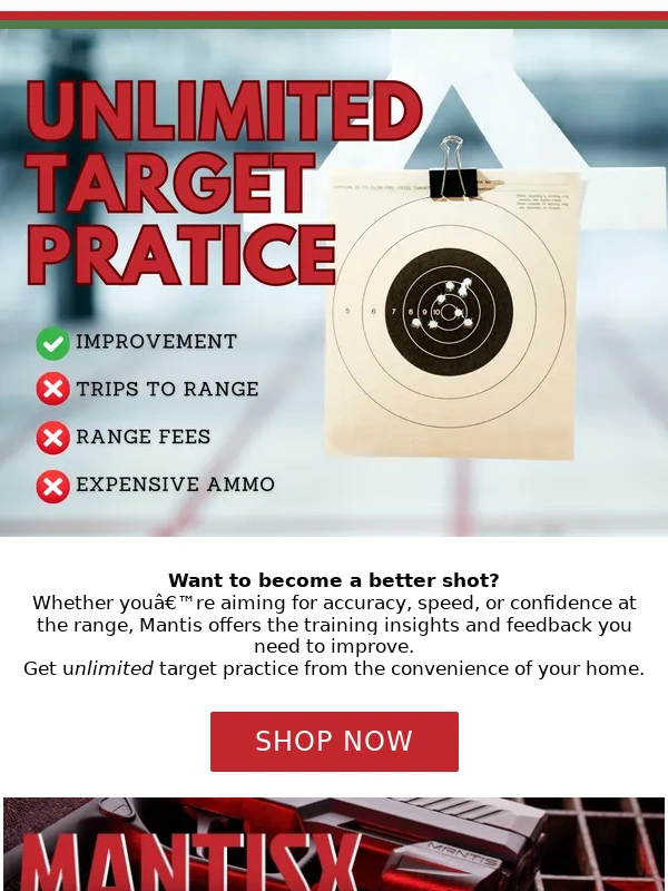 Mantisx - Unlimited Target Practice: MantisX for the Win!