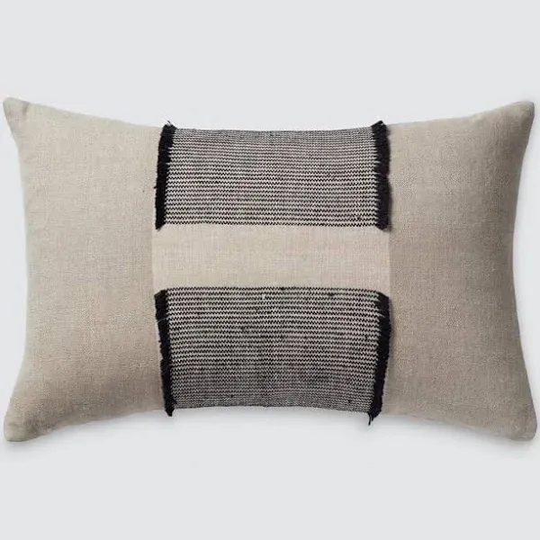 Mahi Lumbar Pillow | Black - The Citizenry