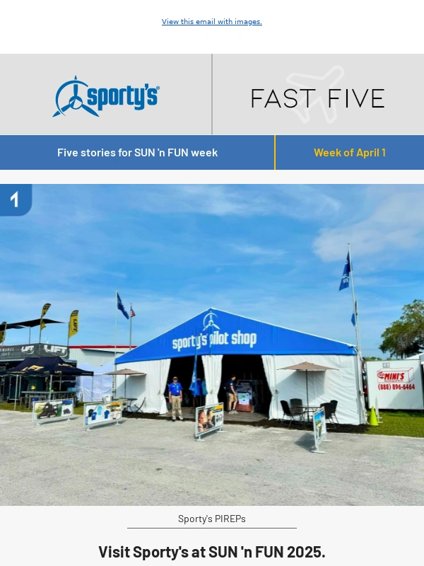Sportys - Fast Five - April 1