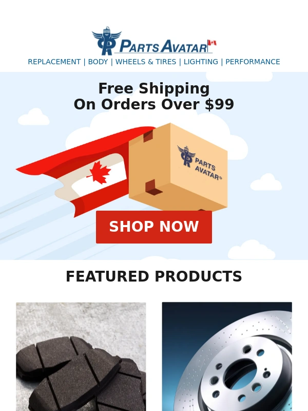 Parts - ? Your Canadian Order,Shipped Free Over $99!