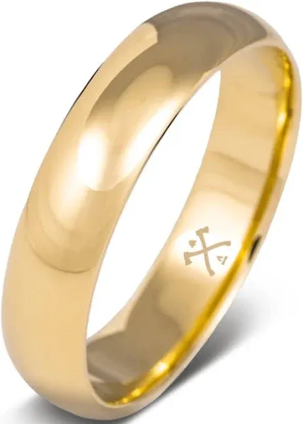 Solid Gold Men's Wedding Band