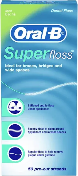 Oral-B Super Dental Floss Pre-Cut Strands