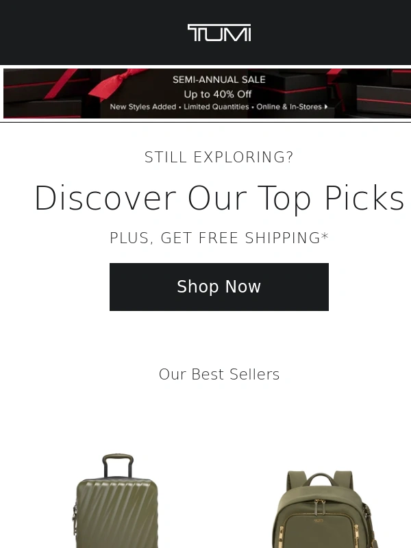 Tumi - Still Thinking About Those Items You Just Viewed?