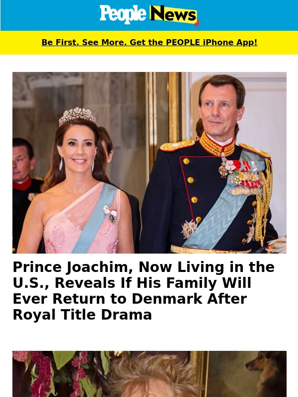 People Magazine - Prince Joachim,now living in the U.S.,reveals if his family will ever return to Denmark after royal title drama