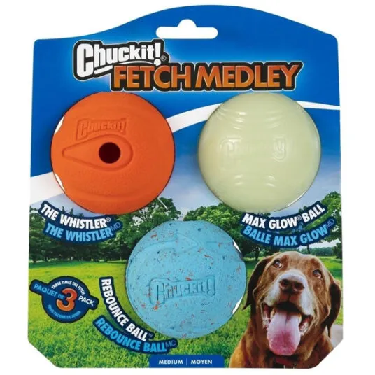 Chuckit! Fetch Medley 3-pack dog balls