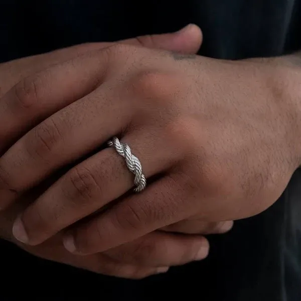 The GLD Shop 6MM Rope Ring Size