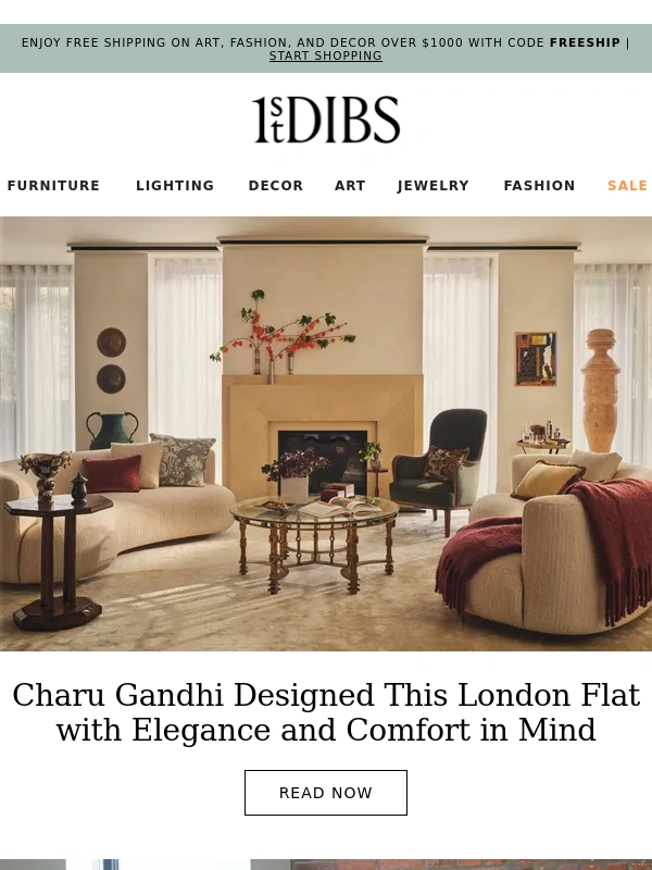 1stdibs - A London Flat Where Elegance and Comfort Reign