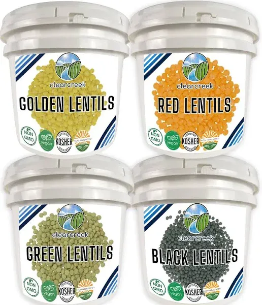 Bulk Lentil Variety Bucket Bundle 100 LBS