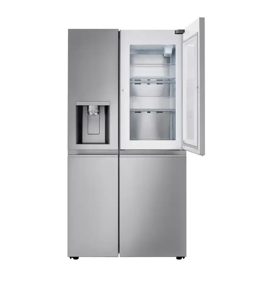 LG - 27.12 Cu. Ft. Door-in-Door Side-by-Side Refrigerator with SpacePlus Ice System - Stainless Steel
