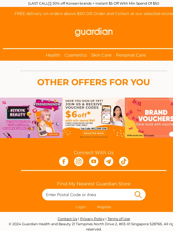 Guardian Singapore - ?️ Exclusive Atrium Deals! Enjoy Up To 50% Off + $5 Off & Free Gifts At Northpoint South Atrium From 14-20 Apr!